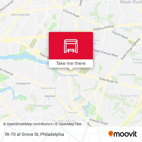 Mapa de Rt-70 at Grove St