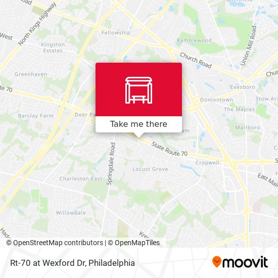 Rt-70 at Wexford Dr map