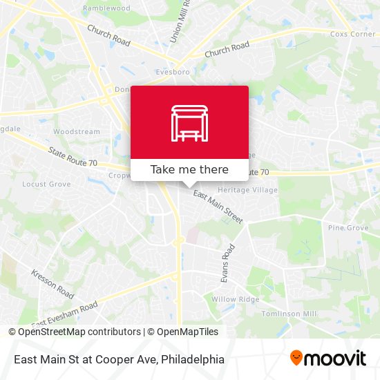 Mapa de East Main St at Cooper Ave
