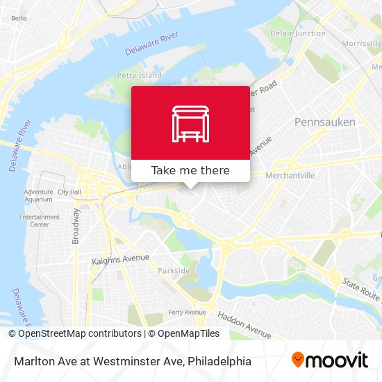 Marlton Ave at Westminster Ave map