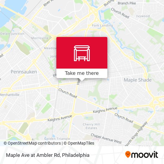 Maple Ave at Ambler Rd map