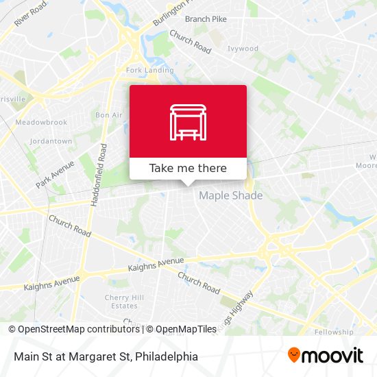 Main St at Margaret St map