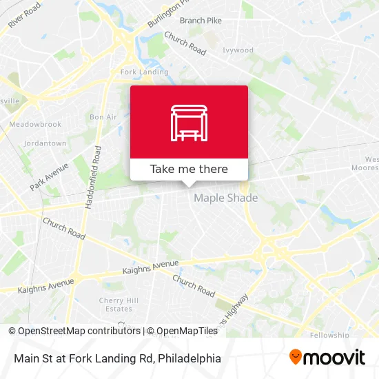 Main St at Fork Landing Rd map
