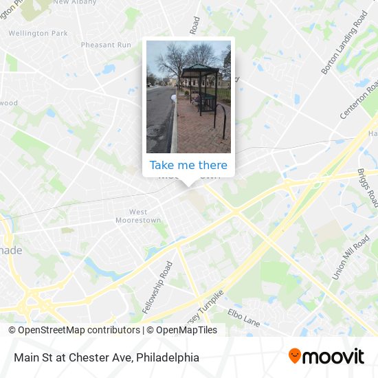 Main St at Chester Ave map