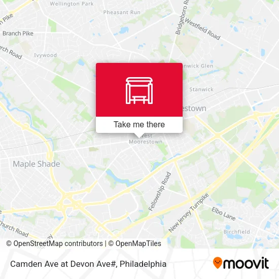 Camden Ave at Devon Ave# map