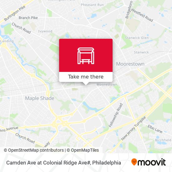 Camden Ave at Colonial Ridge Ave# map