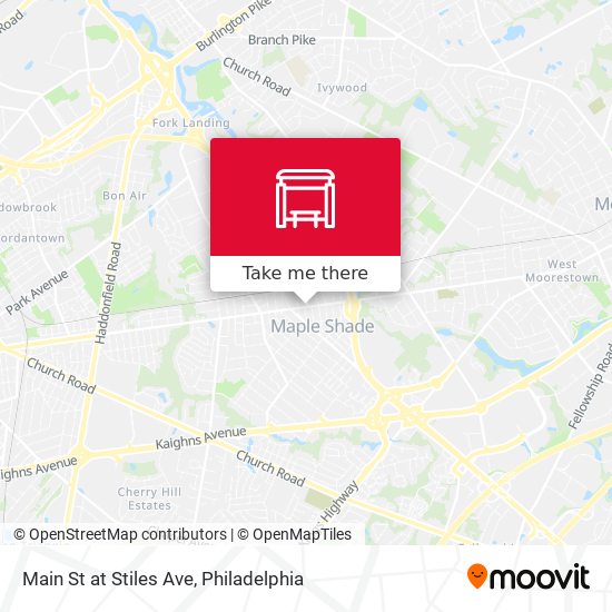 Main St at Stiles Ave map
