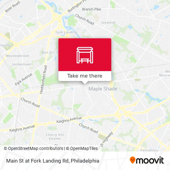 Main St at Fork Landing Rd map