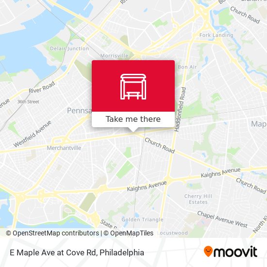 Mapa de E Maple Ave at Cove Rd