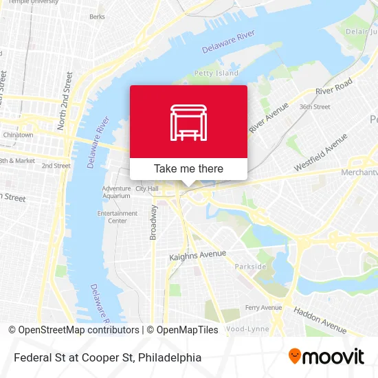 Federal St at Cooper St map