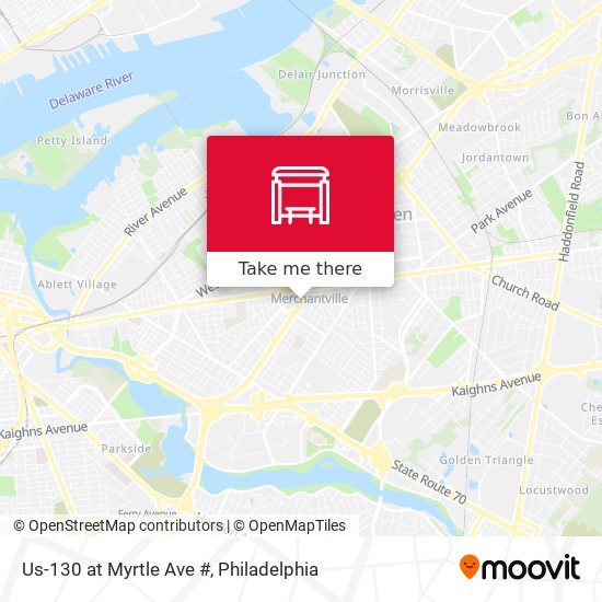 Us-130 at Myrtle Ave # map