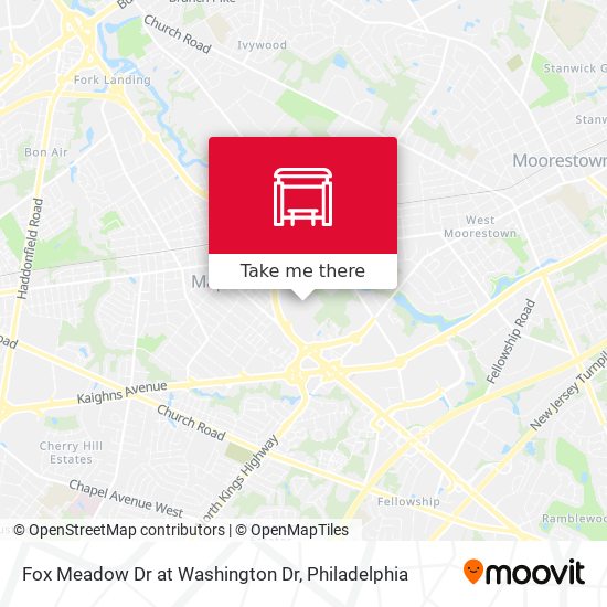Fox Meadow Dr at Washington Dr map