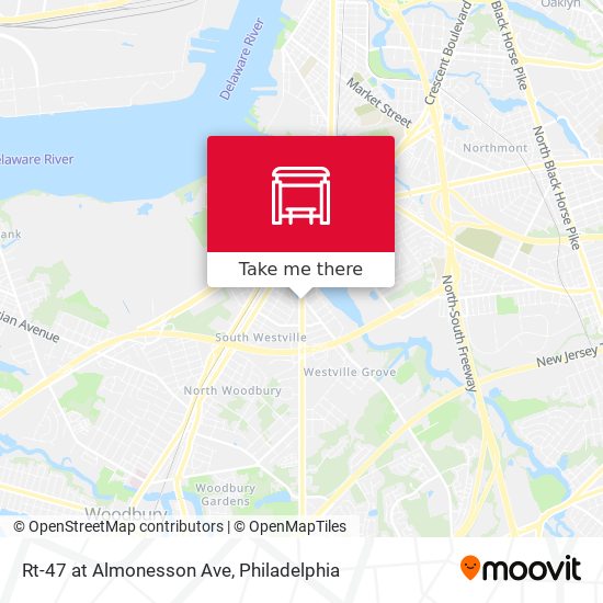 Rt-47 at Almonesson Ave map