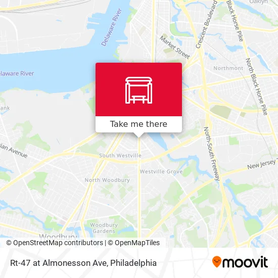 Rt-47 at Almonesson Ave map