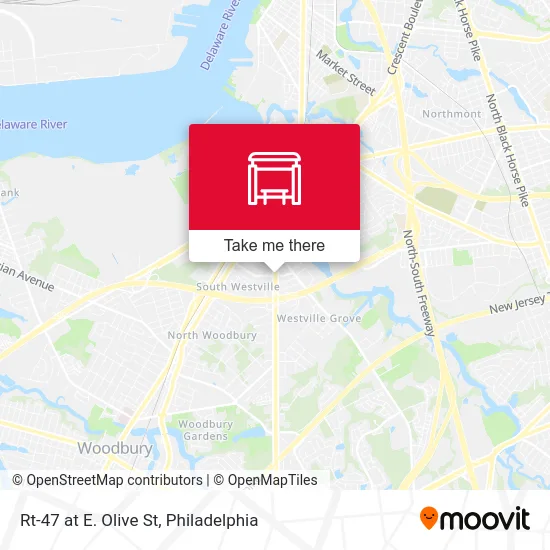 Rt-47 at E. Olive St map