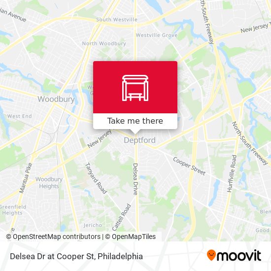 Delsea Dr at Cooper St map