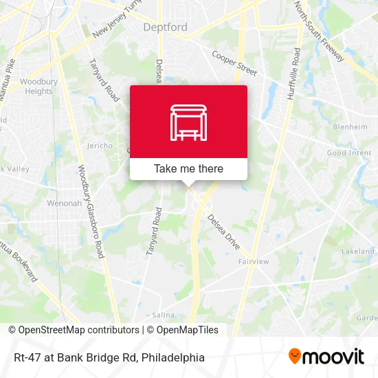 Rt-47 at Bank Bridge Rd map