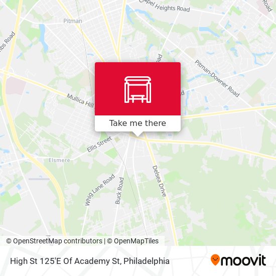 High St 125'E Of Academy St map