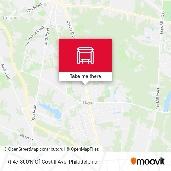 Mapa de Rt-47 800'N Of Costill Ave