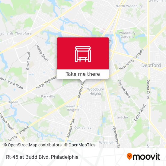 Rt-45 at Budd Blvd map
