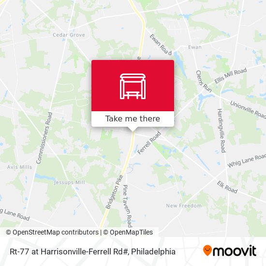 Mapa de Rt-77 at Harrisonville-Ferrell Rd#