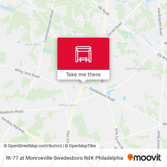 Mapa de Rt-77 at Monroeville-Swedesboro Rd#