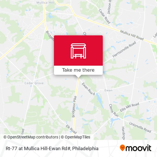 Rt-77 at Mullica Hill-Ewan Rd# map
