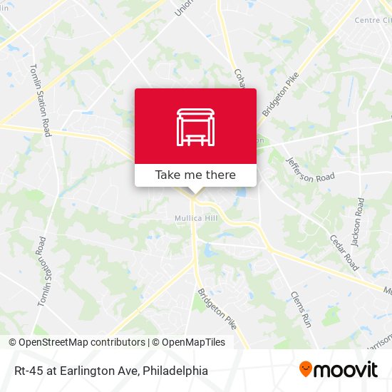 Mapa de Rt-45 at Earlington Ave
