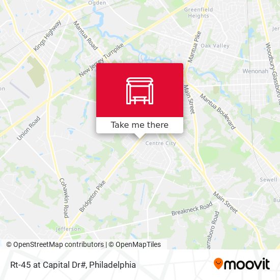 Rt-45 at Capital Dr# map