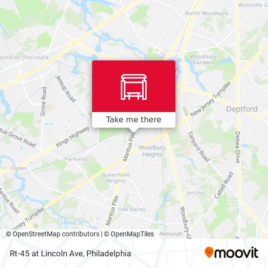 Rt-45 at Lincoln Ave map