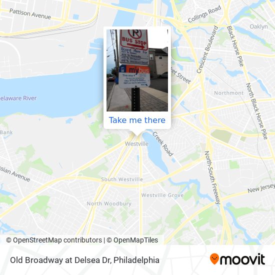Old Broadway at Delsea Dr map