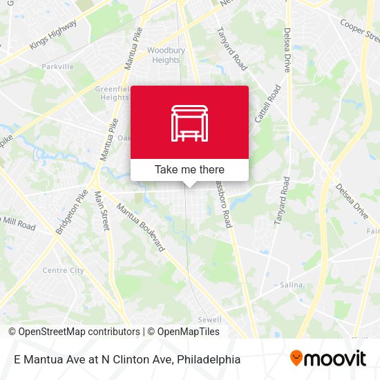 E Mantua Ave at N Clinton Ave map