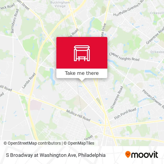 Mapa de S Broadway at Washington Ave