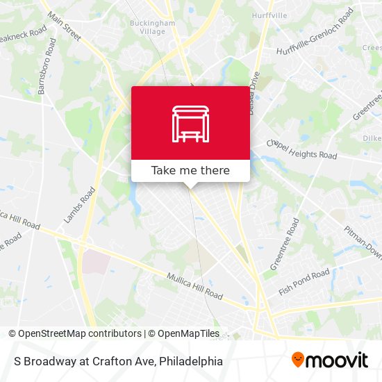 S Broadway at Crafton Ave map