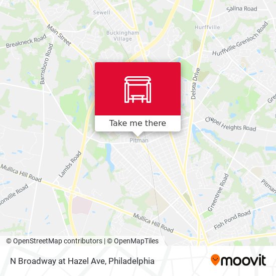 Mapa de N Broadway at Hazel Ave