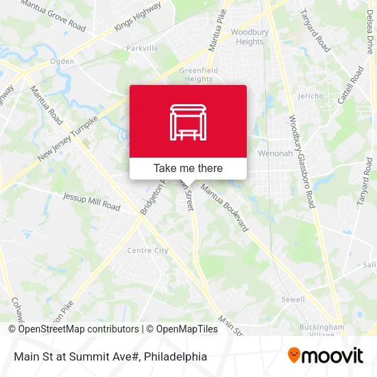 Main St at Summit Ave# map