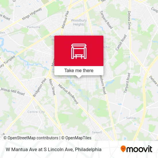 Mapa de W Mantua Ave at S Lincoln Ave