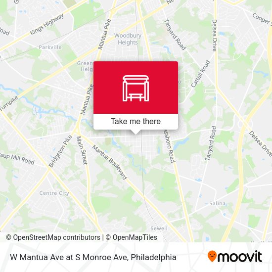 W Mantua Ave at S Monroe Ave map