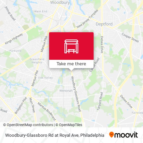 Woodbury-Glassboro Rd at Royal Ave map
