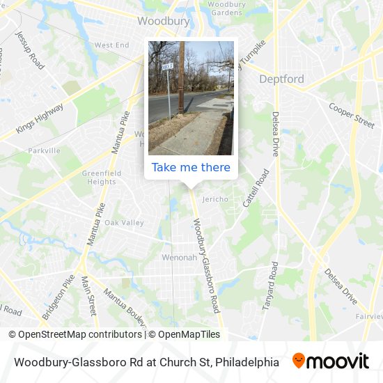 Mapa de Woodbury-Glassboro Rd at Church St