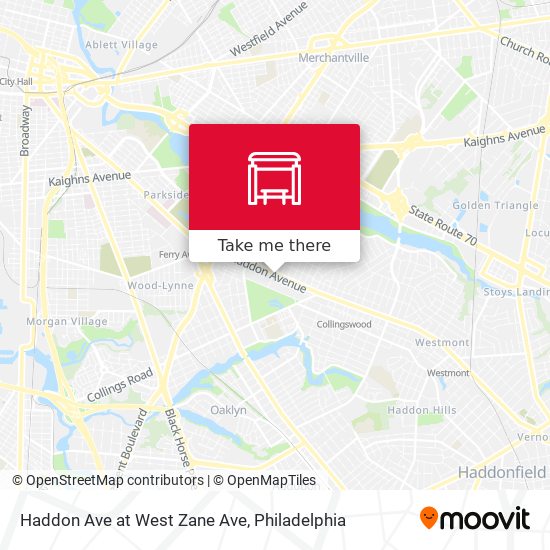 Haddon Ave at West Zane Ave map