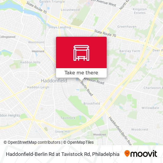 Mapa de Haddonfield-Berlin Rd at Tavistock Rd