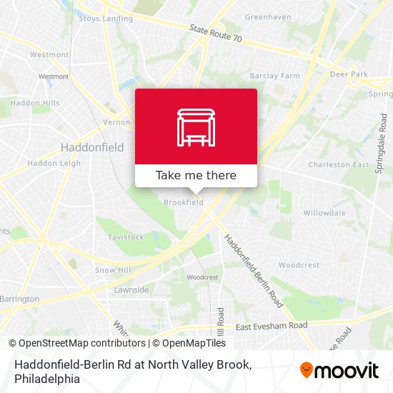 Mapa de Haddonfield-Berlin Rd at North Valley Brook