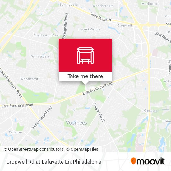 Cropwell Rd at Lafayette Ln map