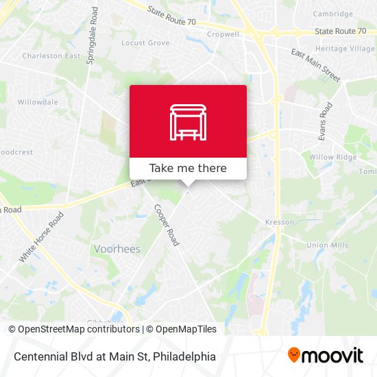Mapa de Centennial Blvd at Main St