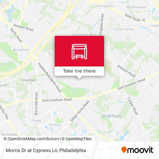 Morris Dr at Cypress Ln map
