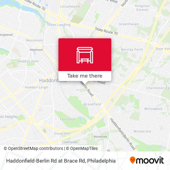 Mapa de Haddonfield-Berlin Rd at Brace Rd