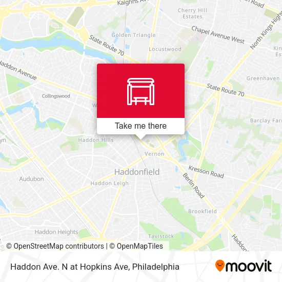 Haddon Ave. N at Hopkins Ave map