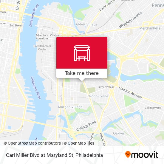 Carl Miller Blvd at Maryland St map