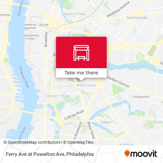 Mapa de Ferry Ave at Powelton Ave